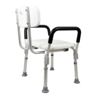 Shower Chair Seat With Padded Armrests And Back