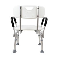 Shower Chair Seat With Padded Armrests And Back