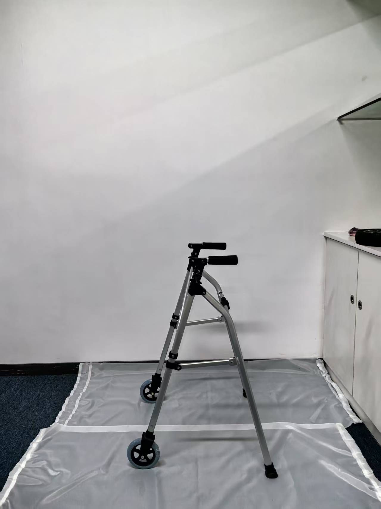 Lightweight Foldable Space Saver Rolling Walker for Adults, Seniors, and Elderly,