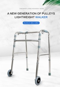Foldable, portable,adjustable Rehabilitation Therapy  Walker & Rollator,mobility walking aids