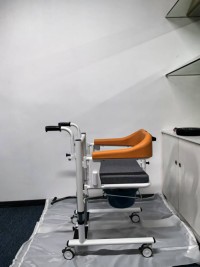 Hydraulic Patient Lift Transfer Chair for Home Eldly care products, Portable Transfer Nursing Chair Lifter