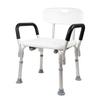 Shower Chair Seat With Padded Armrests And Back