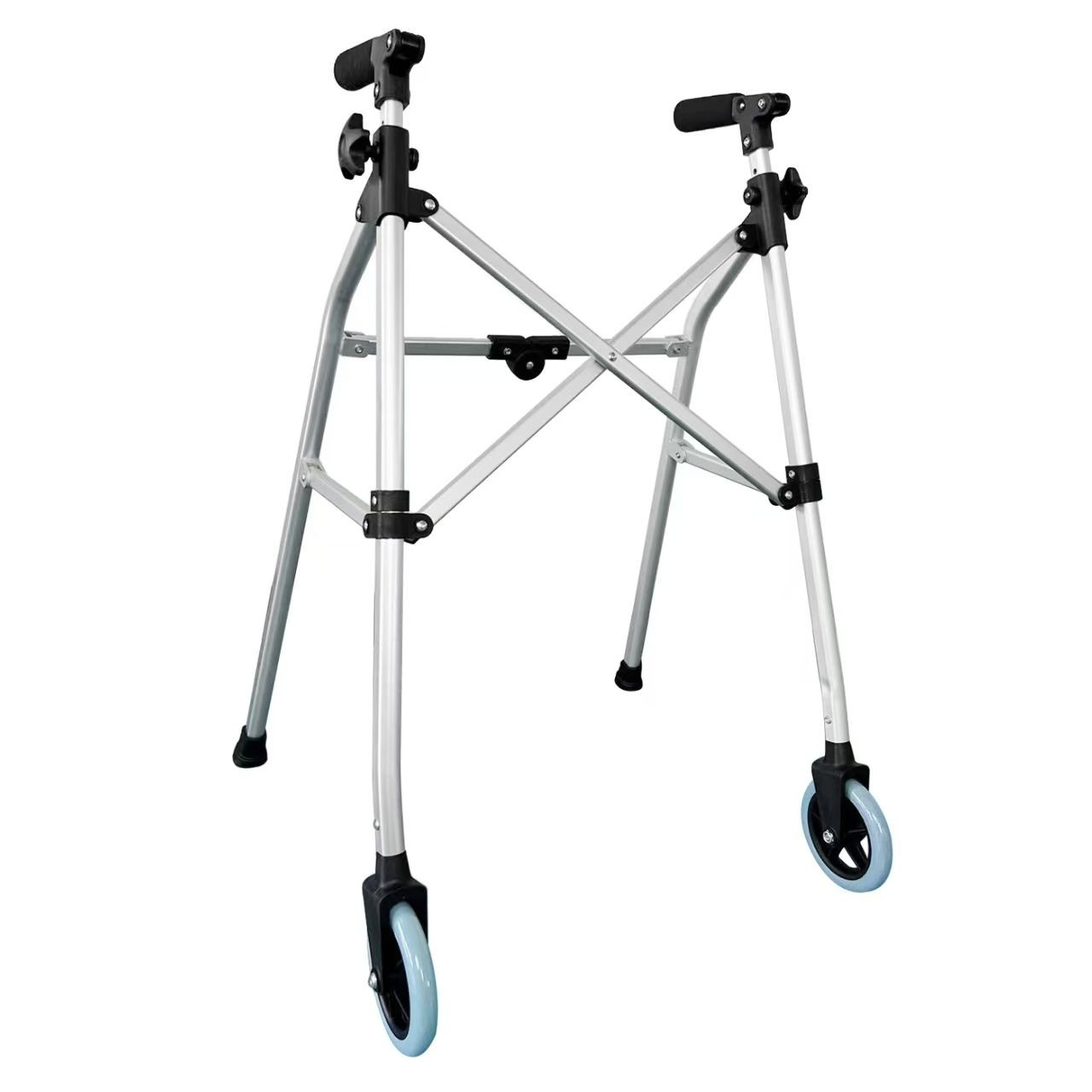 Lightweight Foldable Space Saver Rolling Walker for Adults, Seniors, and Elderly,