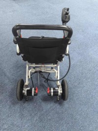 Light weight Foldable Transport Electrica Wheelchair with Flip up Armrest