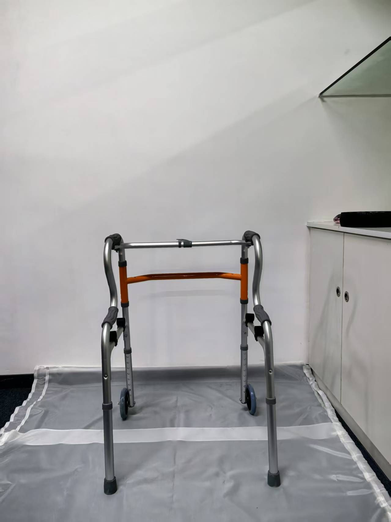 3-in-1 Stand-Assist Folding Walker Heavy Duty Walking Mobility Aid