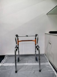 3-in-1 Stand-Assist Folding Walker Heavy Duty Walking Mobility Aid