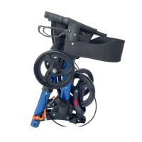 Steel  Frame Adult Elderly Walking Aid Folding Walker Rollator