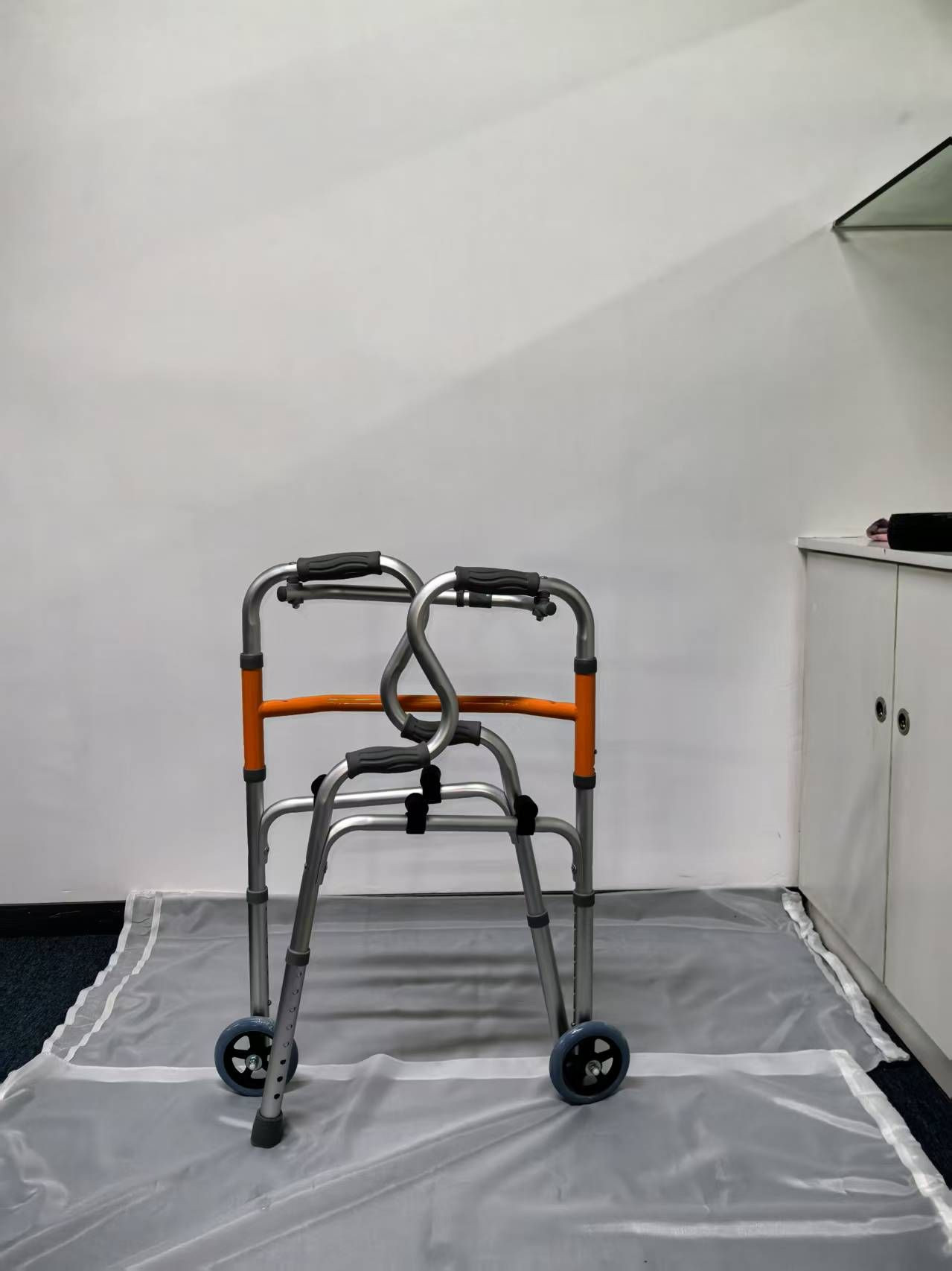 3-in-1 Stand-Assist Folding Walker Heavy Duty Walking Mobility Aid