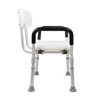 Shower Chair Seat With Padded Armrests And Back